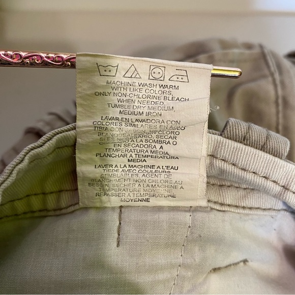 Vintage Lee Dungarees Cargo Shorts Mens 32x10 Longer Length Khaki - Picture 5 of 11